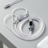 KZ M2 Type-C IEM Cable, Dual Mics, Silver-Plated, EQ/DAC Tuning for C-Pin Headphones