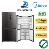 Midea Refrigerator 4 Door Inverter 507L Fridge 4 Doors Peti Sejuk Peti Ais 4 Pintu Inverter Murah MD