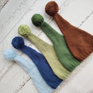 新生兒睡帽 pompo、針織拍照道具、嬰兒帽