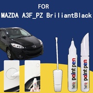 FOR MAZDA A3F_PZ BriliantBlack Quick-Dry Scratch Pen with Fast-Acting Touch Up Paint