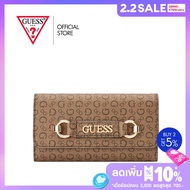 GUESS กระเป๋า รุ่น SG940551  FIDDLEWOOD SLG SLIM CLUTCH BROWN สีน้ำตาล