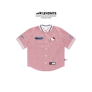 Lewandowski. Hello Kitty jersey Striped Baseball Jersey/Red Poly unisex