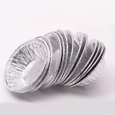 100pcs Baking Mold Cookie Muffin Egg Tart Mold Fresh Disposable Good Tin Foil Cake Cup Round Aluminu
