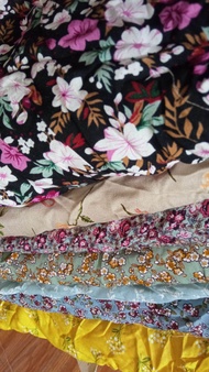 Kain rayon motif kiloan kain adem bahan daster