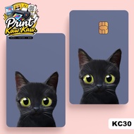 KAWAII CAT ( SERIES 4 ) - TNG CARD Sticker Cover (Waterproof, High Quality) ,TNG CARD