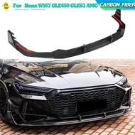 Prepreg Dry Carbon Front Bumper Lip Spoiler for Audi RS7 Sportback Hatchback 4-Door 2020 2021 Car Fr