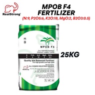 Real Strong MPOB F4 Bio-Chemical Fertilizer Baja Kelapa Sawit (NPKMB 9:6:18:2:0.5) 25KG