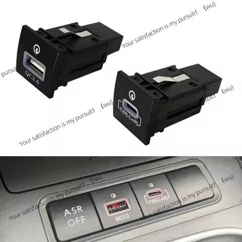 For VW Golf 6 Jetta 5 MK5 Scirocco 06-12 QC3.0 Type C PD USB Quick Car Charger Socket Nondestructive
