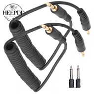 HEEPDD 2x 3.5mm‑6.35mm Synchronization Connecting Line Cable for Digital Camera 30-70cm