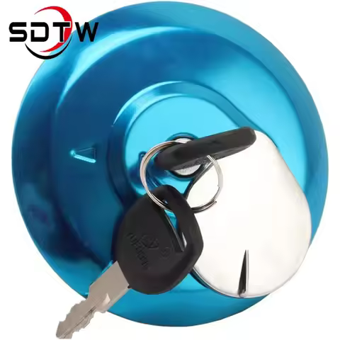 Alloy Steel Fuel Gas Cap Tank Cover with 2 Keys Motorcycle Accessories For Honda Shadow Spirit VT750