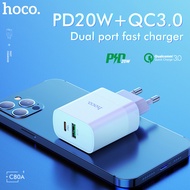 【PD20W  Fast Charger 】HOCO Quick Charge QC3.0 Charger adapter for SAMSUNG iPhone Realme 6 Pro huawei