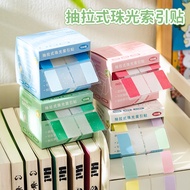 Morandi pull-out pearlescent index stickers with h Morandi pull-out pearlescent index stickers High-