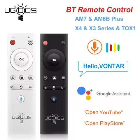 UGOOS Remote Control BT Voice Replacement Air Mouse for AM8 Pro AM7 AM6B Plus TOX1 TOX3 TOX4 X3 X4 X