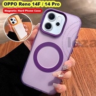 Hard Casing OPPO Reno 14F Reno14F Reno 14 Pro Reno14Pro 5G Casing Magnetic Shockproof Back Cover