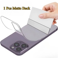 ไฮโดรเจลด้านหลังเคลือบด้านสำหรับ iPhone 17 16e 16 15 Pro Max Air Plus ฟิล์มกันรอยไม่มีกระจก