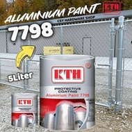 ￼KTH Aluminium Paint 7798 1 Liter / Cat Aluminum / Cat besi 12bottle