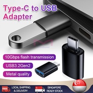 (SG Stock) USB Type C Adapter Type C to USB Charger Plug Adapter