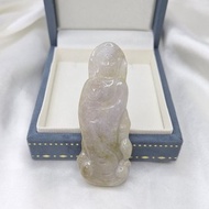 冰紫羅蘭 觀音 吊墜 | 天然緬甸玉A貨翡翠