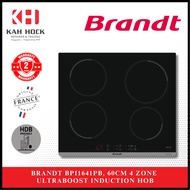 BRANDT BPI1641PB 60CM 4 ZONE ULTRABOOST INDUCTION HOB + 2 YEARS WARRANTY