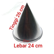 cetakan tumpeng tunggal 24 cm besar/cetakan tumpeng kerucut/cetakan tumpeng tunggal