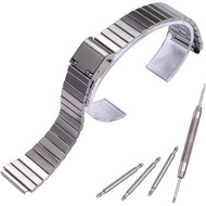18mm Stainless Steel Watch Strap Unisex Classic Metal Bracelet Replacement Band for A158WA F108WH A7