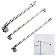 Shower Glass Door Fixed Rod Clamp Stainless Steel Adjustable Shower Screen Support Bar Arms For 8mm-