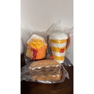 McDonald's Prosperity Pals Plushie Toy Set - Twister Fries, Drink, Prosperity Burger