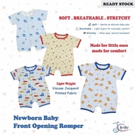 JC BABY Newborn Baby Clothes Soft Stretch Jacquard Front Opening Romper Bayi Infant Baby Boy Girls B