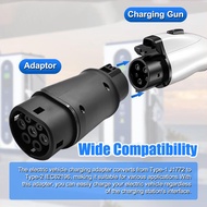 Shkalacar EV Chargers Connector  Adapter SAE J1772 to IEC62196 Electric Vehicle Charging Type 1 2