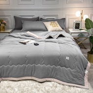 Pure Cotton Breathable Summer Cool Quilt Single Queen and King Thin Quilt