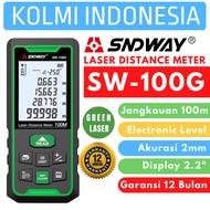 SNDWAY METERAN LASER DIGITAL GREEN LASER 100 METER SW-100G LASER HIJAU