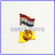 Dutch Country Flag Pin Dutch Flag Brooch Pin Dutch Flag Pin - Karya Mulya