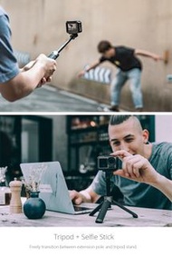 Mini  Lightweight Portable Tripod Action4/3  GOPRO12/11/10/9 Insta360 Go3 PGYTECH 三腳架延長桿  運動相機配件支架