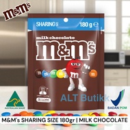M&M'S SHARING SIZE 180 GR | MILK CHOCOLATE CANDIES | MNM M&M AUSTRALIA CHOCOLATE