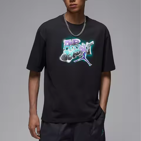 Nike Authentic JORDAN Men's Breathable Pattern Casual Sports T-Shirt IQ6558-010