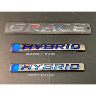 Emblem Honda City Grace Hybrid honda city gm6 hybrid fender & rear bonet