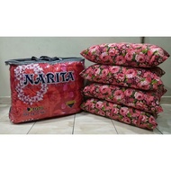 5 IN 1 SET BANTAL KEKABU ASLI 4 BIJI+ NARITA SUPER KING