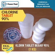 Chlorine 90%tablet chlorine/ tcca 90%tablet (1kg) Swimming pool medicine