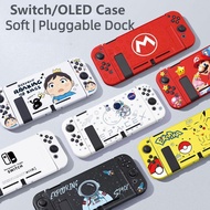 Case Nintendo Switch OLED Cover Game Switch Accessories Mario Soft Silicone JoyCon Console Protector