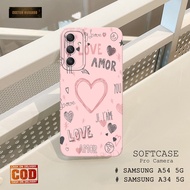 HP Soft case Samsung Galaxy A54 5Ghp Latest Samsung Galaxy A34 5G/ - Fashion Case LOVE - Casing Sams