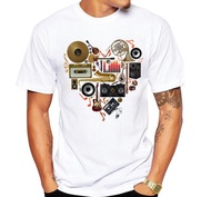 Shirt | T-shirt | Tops | Tees - Men T-shirt Short Sleeve Casual Shirt Hipster Black Printed XS-6XL