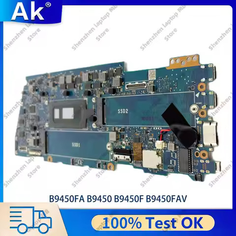 B9450FA Laptop Motherboard For ASUS ExpertBook B9450FA B9450F B9450FAV Notebook Mainboard With 10th 