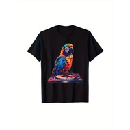 Parrot Music DJ Turntable DJ Parrot Bird House Parrot Lover T-Shirt
