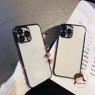 Luxury Plating Frame Transparent Casing For Redmi A3 Turbo 3 13C 12 12C A1 A2 A1+ A2+ 10 10C 9 9A 9C