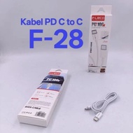 FLECO F-28 Type-C to Type-C Original Fast Charging Data & Charger Cable C to C Cable
