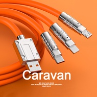 Caravan Crew 3 in 1 Cable TYPE-C Micro for Iphone Fast Charging Charger