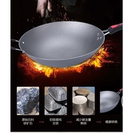 Non Coated Traditional Round Bottom Grey Cast Iron Wok 无涂层老式圆底生铁锅