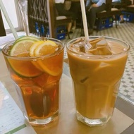Style Restaurant Super Large Capacity Glass Cup 500ml Cup Drink Cup Fruit Tea Cup Mojito Cup