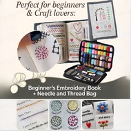 【Easy To Operate】Portable Embroidery Stitch Book + Sewing Tool Kit/ Craft Accessories/sewing Beginne