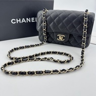 Chanel 2017 Caviar Leather Mini Classic Flap Bag